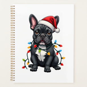 Christmas Dog French Bulldog Xmas Frenchie Planner