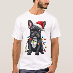 Christmas Dog French Bulldog Xmas Frenchie T-Shirt