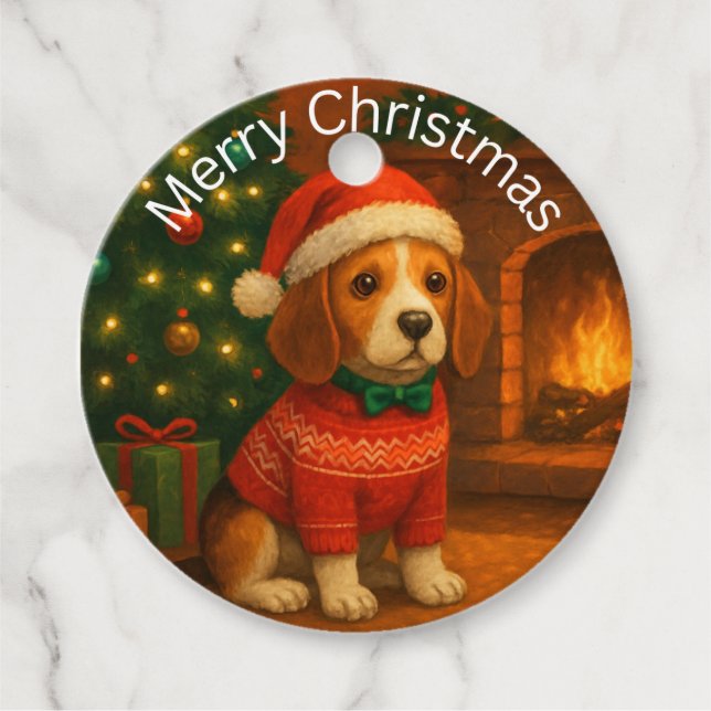 Christmas Dog Gift Tags (Front)