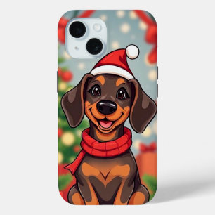 Christmas Dog Gifts Holiday Everyday Protection iPhone 15 Case
