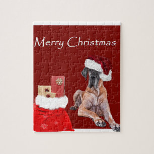 Christmas Dog Great Dane Jigsaw Puzzle