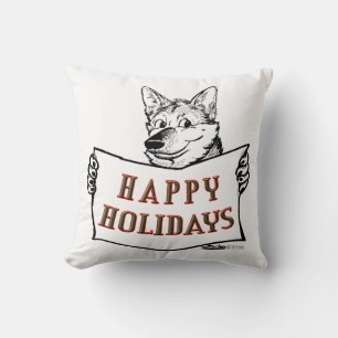 Christmas Dog: Happy Holidays! Cushion