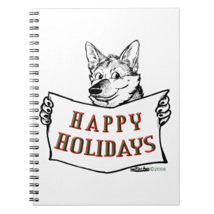 Christmas Dog: Happy Holidays! Notebook