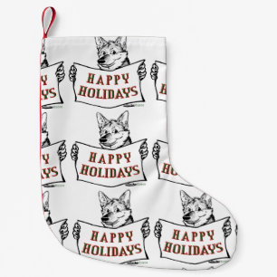 Christmas Dog: Happy Holidays Small Christmas Stocking