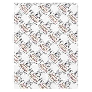 Christmas Dog: Happy Holidays Tablecloth