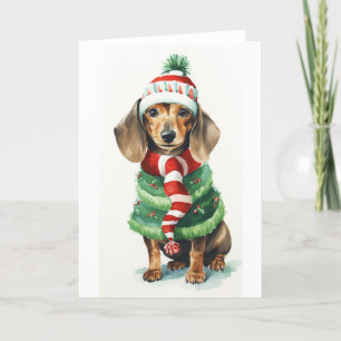 Christmas Dog, Holiday Daschund (doxy) BLANK