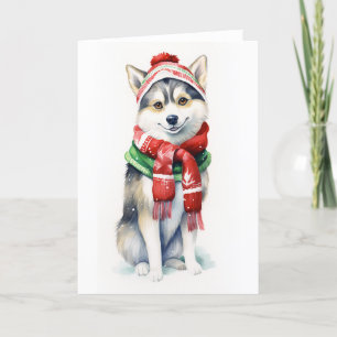 Christmas Dog, Holiday Dog, BLANK 