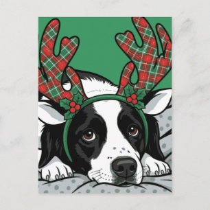Christmas Dog Holiday Postcard