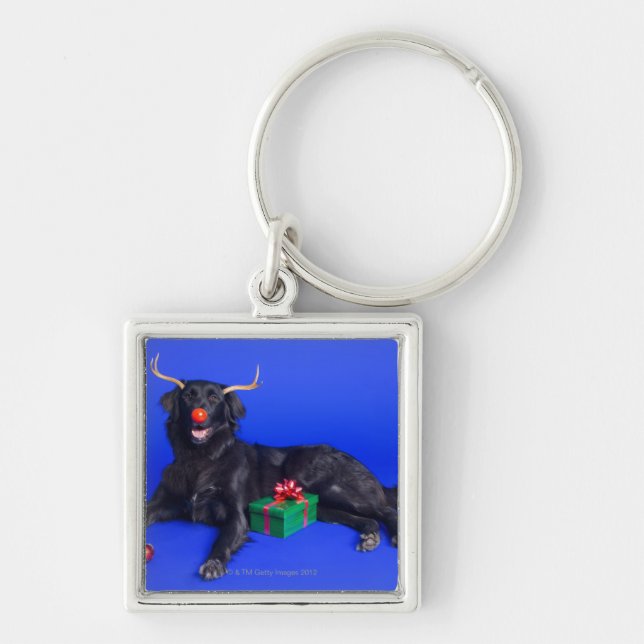Christmas dog key ring (Front)