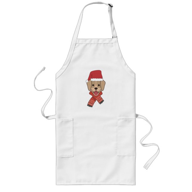 Christmas Dog Long Apron (Front)