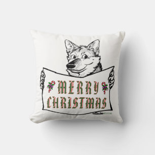 Christmas Dog: Merry Christmas! Cushion
