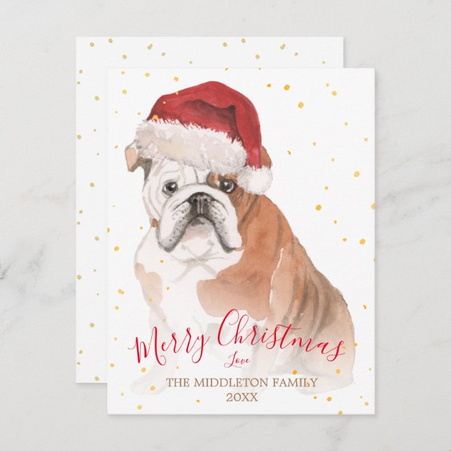 Christmas Dog Merry Pet Owner Greeting (Front/Back)