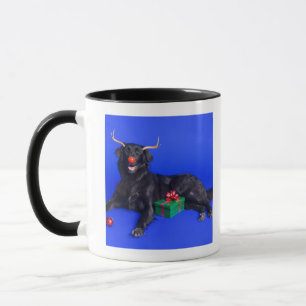 Christmas dog mug