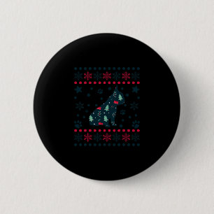 Christmas Dog Pattern French Bulldog Owner 6 Cm Round Badge