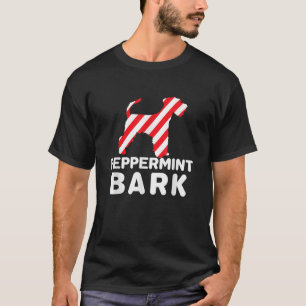 Christmas Dog Peppermint Bark Miniature Schnauzer  T-Shirt