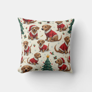 christmas dog pillow cushion