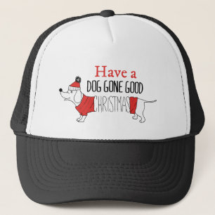Christmas Dog Puns Santa Dogs Dog Gone Good Christ Trucker Hat