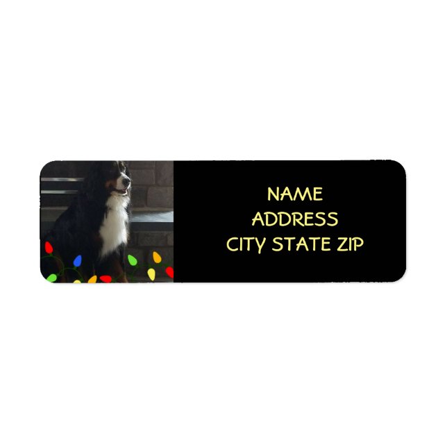 **CHRISTMAS DOG** RETURN ADDRESS LABEL (Front)