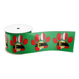 Christmas Dog Satin Ribbon