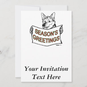 Christmas Dog: Season's Greetings! Invitation