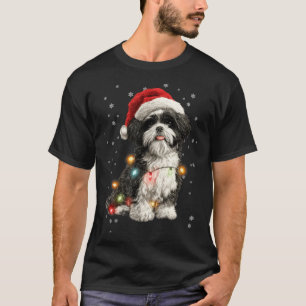 Christmas Dog Shih Tzu Santa Xmas Women Men Kids  T-Shirt