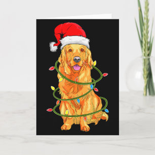 Christmas Dog Shirt, Christmas Golden Retriever Pa Card