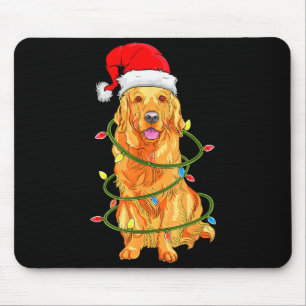 Christmas Dog Shirt, Christmas Golden Retriever Pa Mouse Pad
