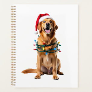 Christmas Dog Shirt, Christmas Golden retriever Pa Planner