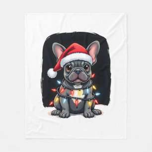 Christmas Dog Tree T-Shirt Cute Funny Puppy Dogs X Fleece Blanket