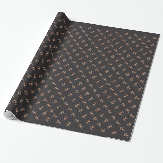Christmas Dog Wrapping Paper (Unrolled)