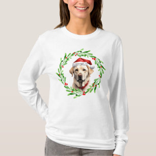 Christmas Dog Yellow Lab Labrador Retriever Santa T-Shirt