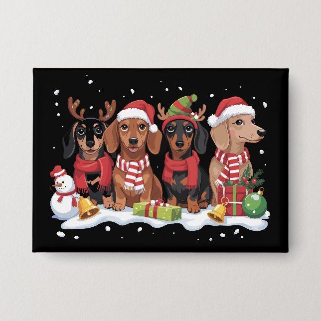 Christmas Dogs Dachshund Lover Dog Mum  (Front)