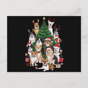 Christmas Dogs Dog Lover Holiday Dog Mum Postcard