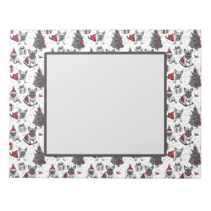 Christmas dogs in art book style sketch notepad