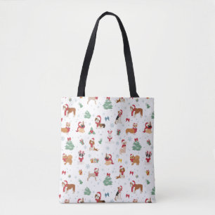 Christmas Dogs in Holiday Accessories Tote Bag