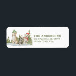 Christmas Dogs |  return address Return Address Label<br><div class="desc">These adorable Christmas return address labels features three cute puppies sitting in the snow all decked out for the Christmas holiday. 
You can personalise with you name and address.</div>