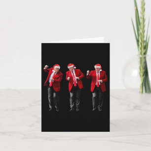 Christmas Donald Trump President 2024 Dancing Card