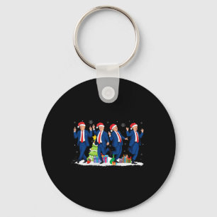 Christmas Donald Trump President 2024 Dancing Funn Key Ring