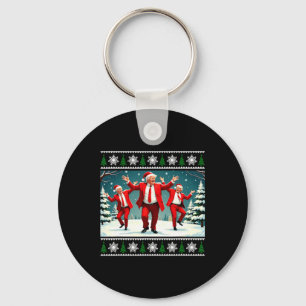 Christmas Donald Trump President 2024 Dancing Funn Key Ring