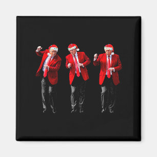 Christmas Donald Trump President 2024 Dancing Funn Magnet