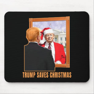 Christmas Donald Trump President 2024 Trump Saves Mouse Pad