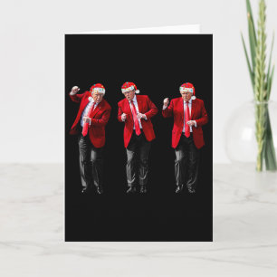 Christmas Donald Trump President Dancing Funny San Card