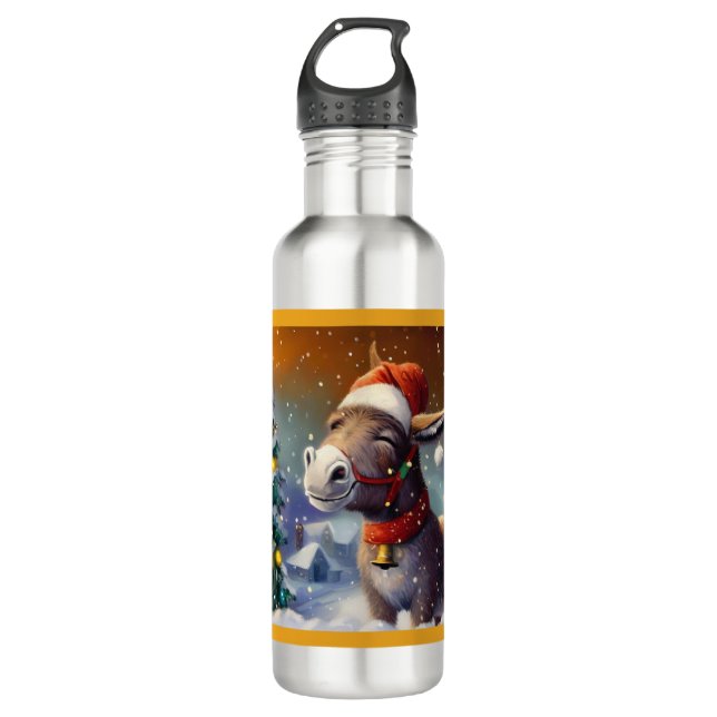 Christmas Donkey 1 710 Ml Water Bottle (Front)