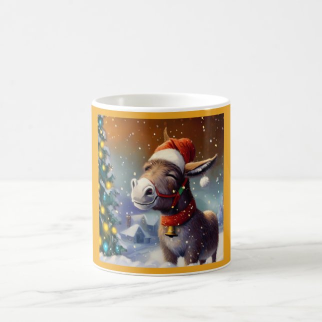 Christmas Donkey 1 Coffee Mug (Center)