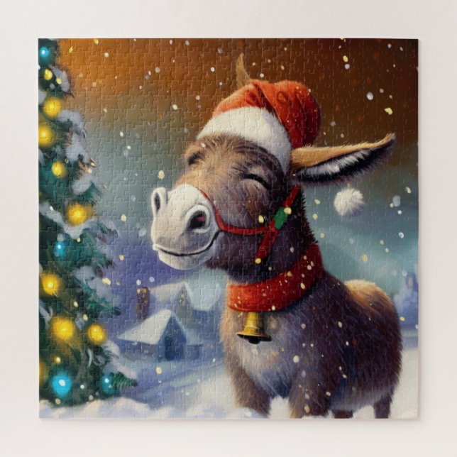 Christmas Donkey (1) Jigsaw Puzzle (Vertical)