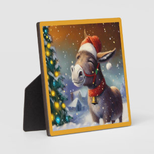 Christmas Donkey 1 Plaque