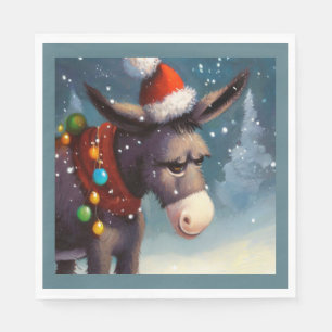 Christmas Donkey 2 Napkin