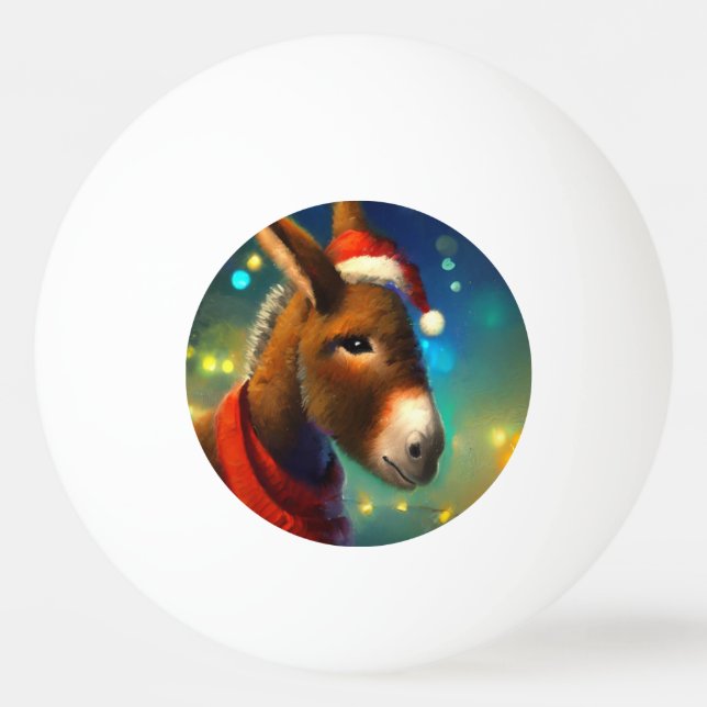 Christmas Donkey (3) Ping Pong Ball (Front)