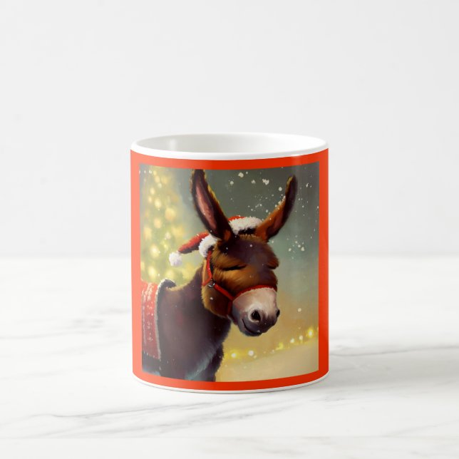 Christmas Donkey 4 Coffee Mug (Center)