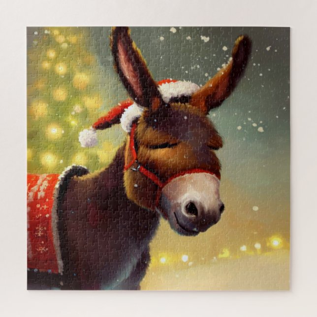 Christmas Donkey (4) Jigsaw Puzzle (Vertical)